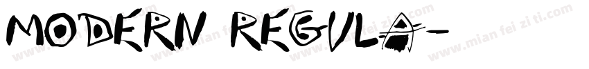 Modern Regula字体转换